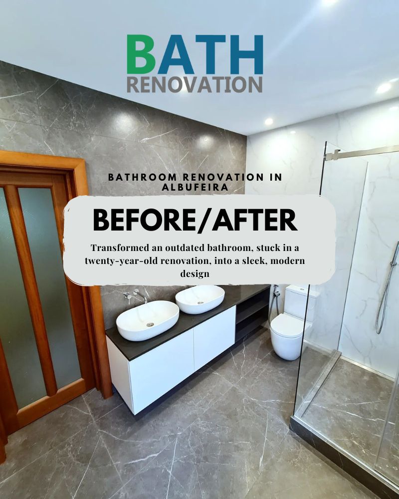 Project Bathroom Renovation in Albufeira beforeafter