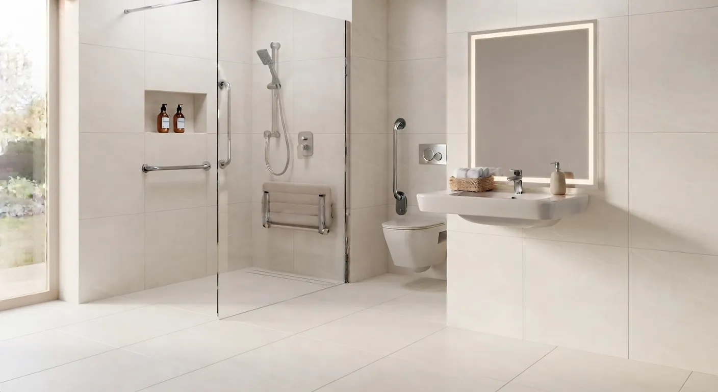 Accessible and disabled bathroom installation in Algarve