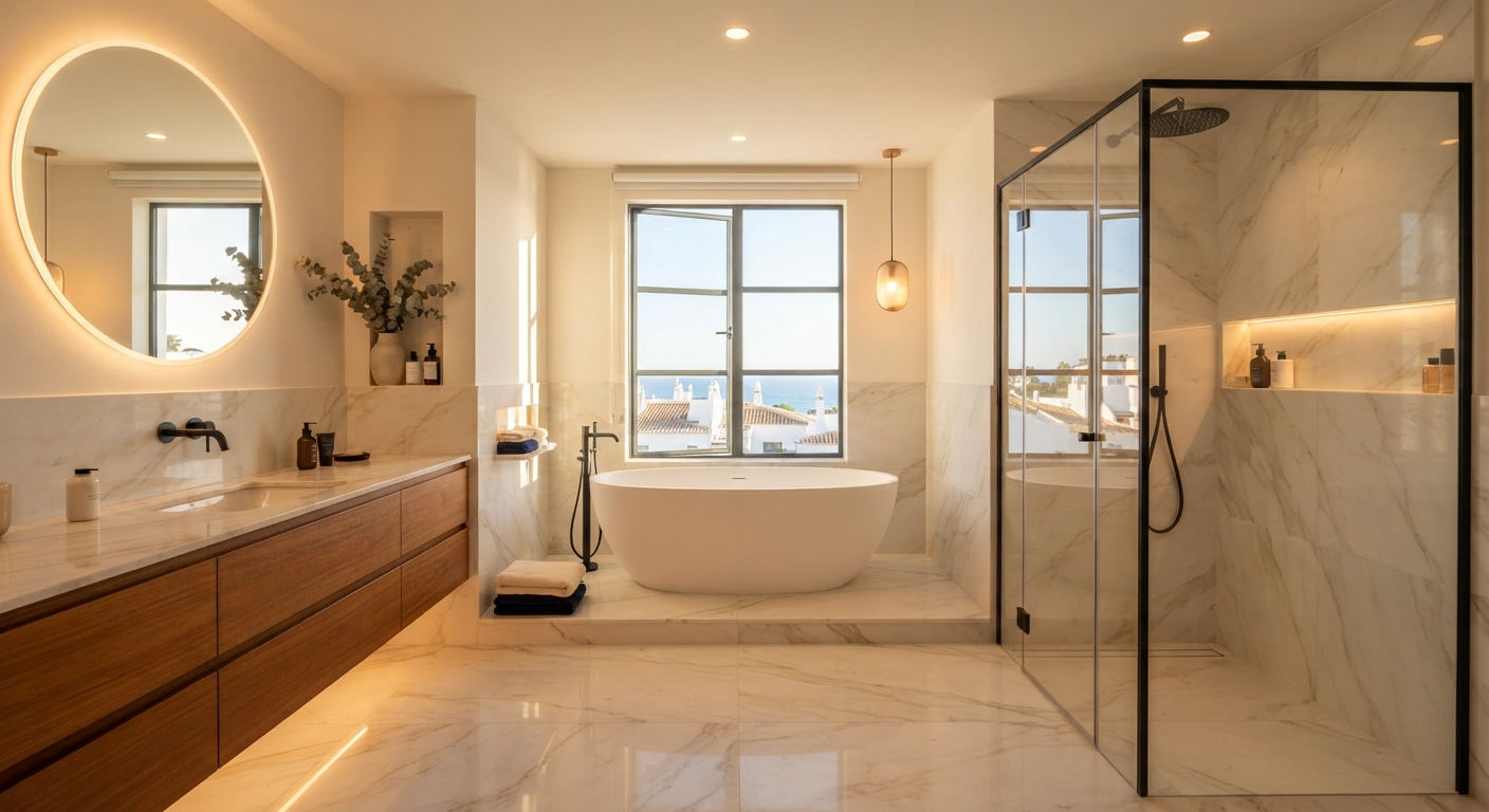 Bathroom renovation project in Albufeira