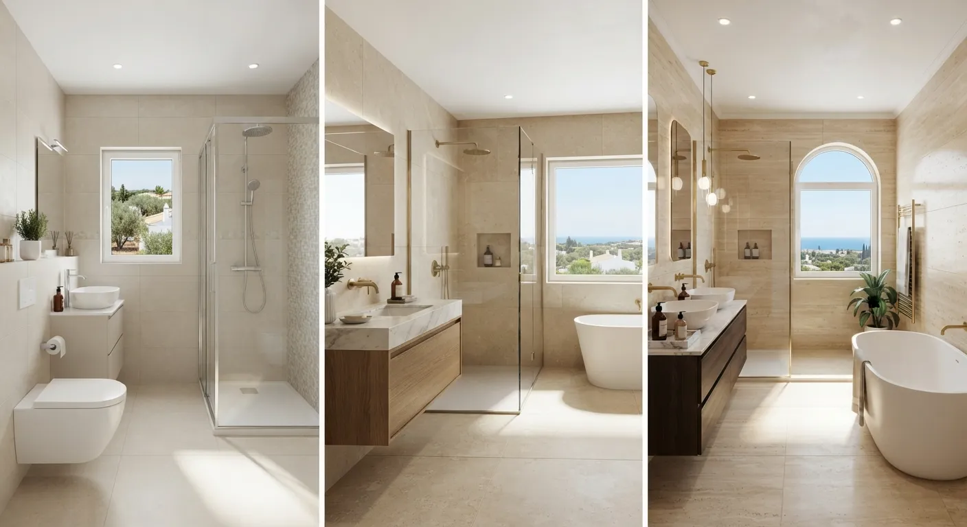 Turnkey Bathroom Renovation Tiers in Algarve